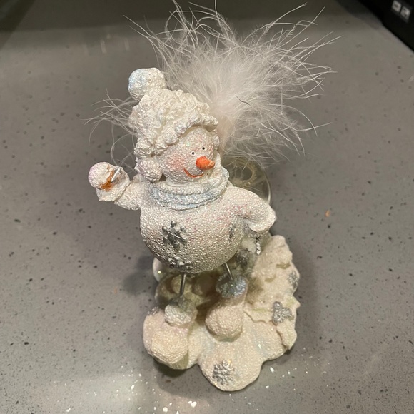 Snowman with snow globe decoration - Picture 2 of 7